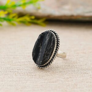 Arts Crystal Products Natural Labradorite Ring Set for Women,Vintage Joint Knuckle Stackable Rings Oval Gemstone Ring